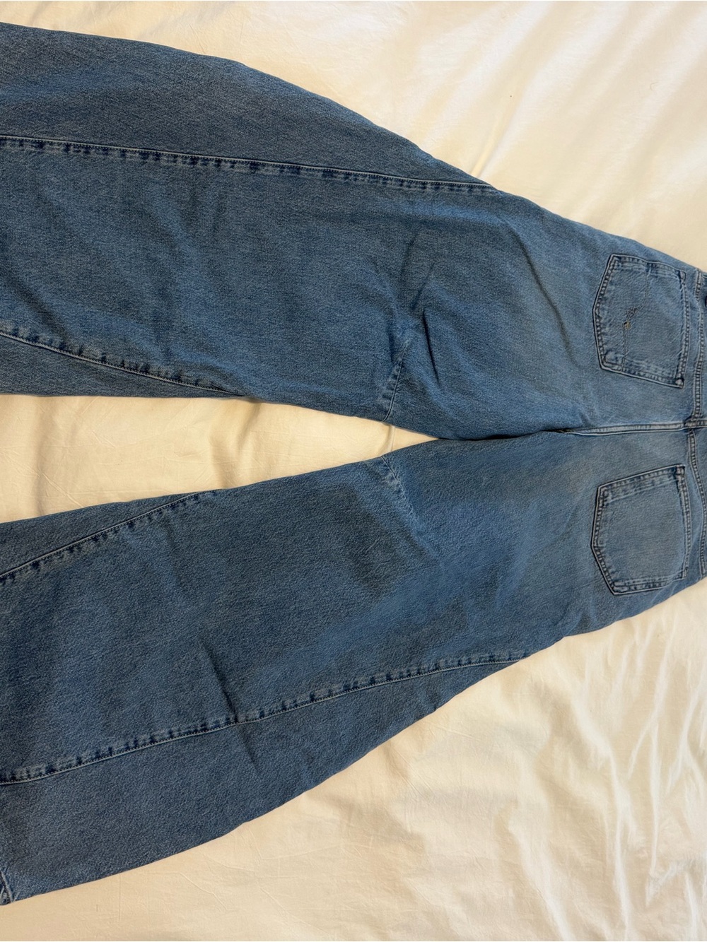 Free People Eden slouchy Light Blue Wide-Leg Jeans - Picture 4 of 12